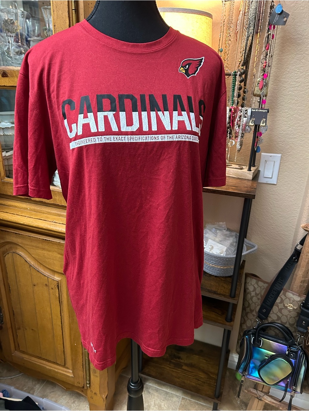 NFL Arizona Cardinals Red Graphic Tee